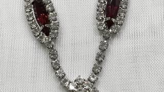 Rhodium Plated Jewelry Set with 16” Necklace, 21mm Earrings. Austrian Crystal