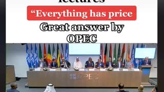 OPEC - energies as weapons - our door is open but no one comes to knock on it - energy has its price