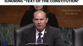 Mike Lee Berates Radical Biden Nominee For Intrepreting The Constitution However He Wants