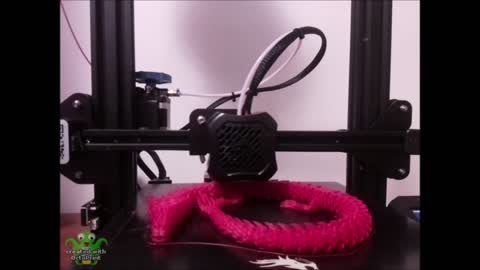 3D Printed Articulated Dragon - Time Lapse