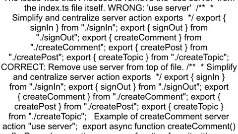 Error quotOnly async functions are allowed to be exported in a 39use server39 filequot