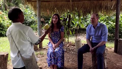 British royals make chocolate in Belize