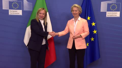 Italy's new far-right Prime Minister Meloni meets with EU's von der Leyen | AFP