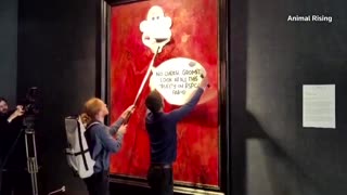 Activists deface new King Charles portrait
