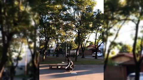 Juggling While Skateboarding Like A Boss