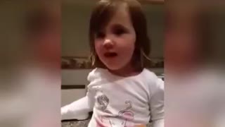 This little girl trying to say 'perfect' is hilarious.