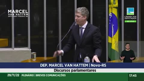 (VÍDEO) Marcel Van Hattem afirma que ministros do supremo articulam mais ele põe o dedo na ferida.