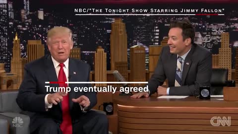 Trump lets Jimmy Fallon mess up his hair