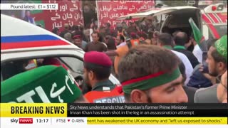 Imran Khan: Sky News Correspondent at rally where Pakistan ex-PM was shot