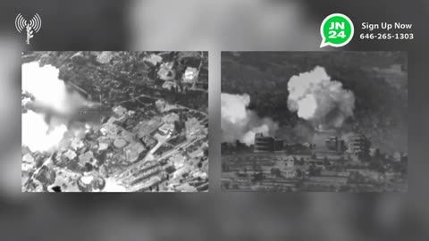 fighter jets carried out strikes against a building used by Hezbollah in Ayta ash-Shab