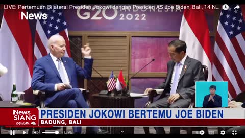 Presiden Jokowi Adakan Pertemuan Bilateral dengan Presiden Amerika Joe Biden