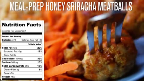 Honey Sriracha Meatballs