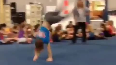 He turned back somersaults