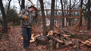 Building CHEAP & EASY Crappie Fishing Houses with Backyard Wood