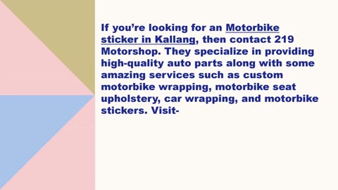 Best Motorbike sticker in Kallang