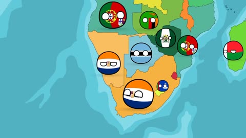 History of South Africa (SAR) - Countryballs