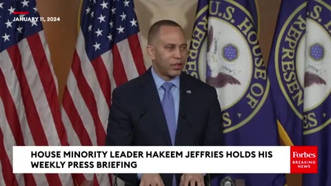 Hakeem Jeffries Asked Point Blank About GOP Threats To Oust Speaker Mike Johnson Over The Budget