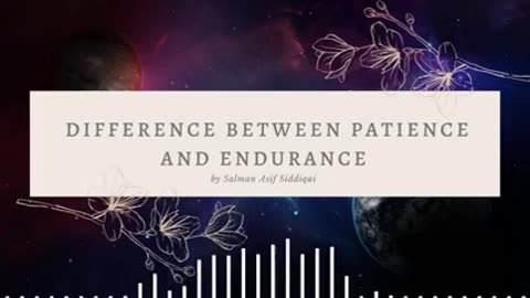 Difference between patience and endurance