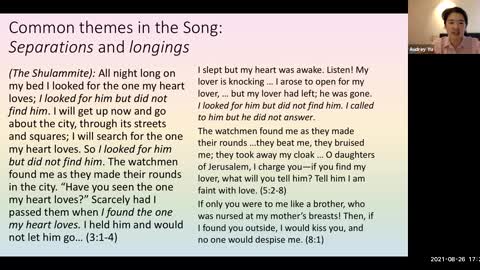 The Song of Songs and God's Love