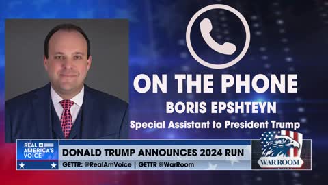 Boris Epshteyn On President Trump’s Announcement: Trump Is Back And Firing On All Cylinders