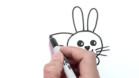 How To Draw A Rabbit From Numbers 200