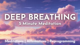 5 Minute Deep Breathing Meditation | Relief from Stress & Anxiety