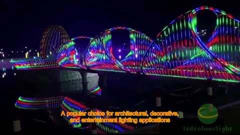 Bridge decoration, stunning lighting displays