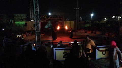 Dark Under Taker Intro In Night Circus Strong Guy Show