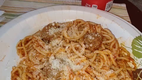 Eating Mueller's Something-Sized Thin Spaghetti, Dbn, MI, 7/7/24