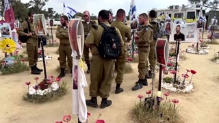 Families mourn at festival site six months after Hamas attack