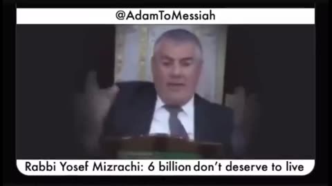 Mentally ill Criminally Insane Yosef Mizrachi - Calls for the genocide of over 6 Billion PEOPLE