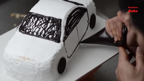 Instructions for making a car-shaped birthday cake for kids / Cakes for boys / Unique birthday cake