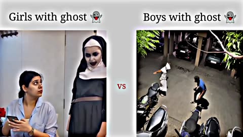 Girls with ghost 👻 vs Boys with ghost 👻