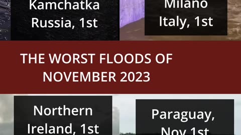 OVER 30 FLOODS IN NOVEMBER 2023