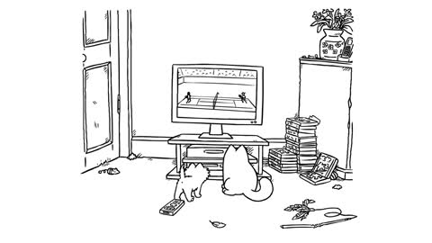 Ellen's 8th Annual Cat Week Dedication 'Screen Grab' - Simon's Cat SHORTS #67