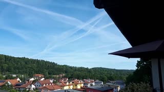 Himmel in Kronach am 1.6.2023 um 9 Uhr