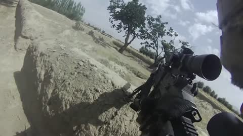 MK14 Firefight in Afghanistan on Helmet Cam