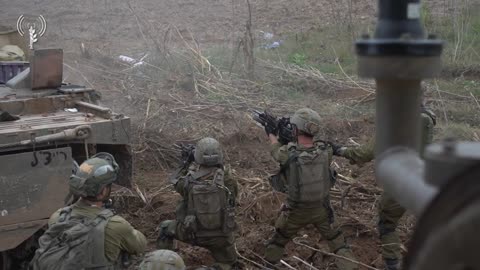 Israeli armored units in the Gaza Strip