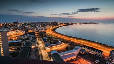Aerial footage reveals Iceland's stunning capital city