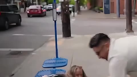 Karen lets her emotions get the best of her and attacks a pro-life activist in front of her daughter