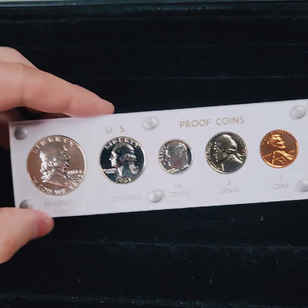 1961 Silver Proof Set #foryoupageofficiall #viral #popularcreator #trending #usmint #silver #coins