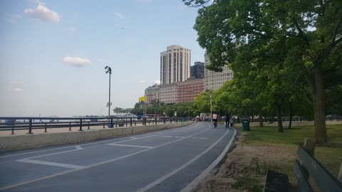 Chicago's Lakefront During A Sweltering Day