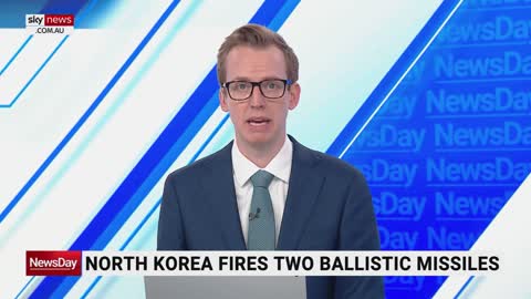 North Korea fires ballistic missiles towards the sea of Japan