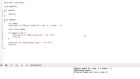 PROGRAMMING IN C++ / X-Code || Tutorial 16 - The Return Statement