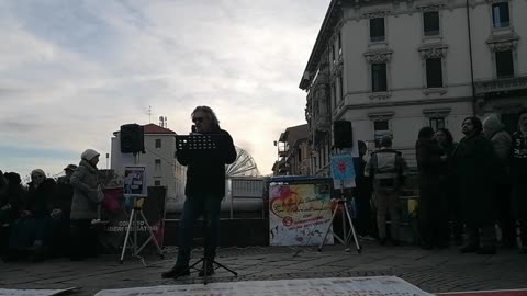 Intervento di Matteo Testa (farmacista libero) - Monza - Manif. "Sedotti e Abbandonati" - 21/01/23