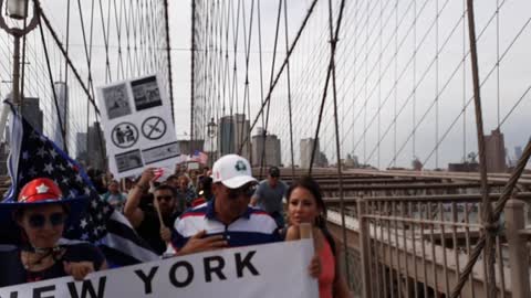 Medical Freedom March Brooklyn Bridge