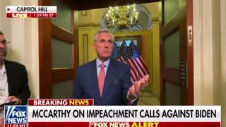 McCarthy doubles down on his calls for Congress to begin an impeachment inquiry