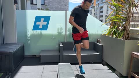 HEALTHY LIFE - Box Hop Plyometrics for Single Leg Knee Strength and Stability _