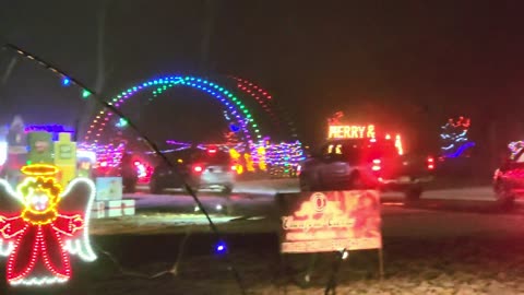 Winter Wonderland Christmas Lights, At Watertown SD, Stokes-Thomas Lake City Park