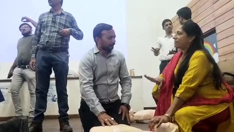 CPR training with Indian Medical Association